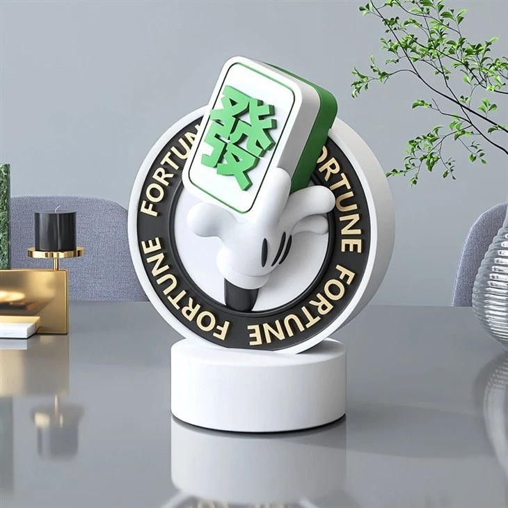 Get Rich Mahjong Desktop Ornament