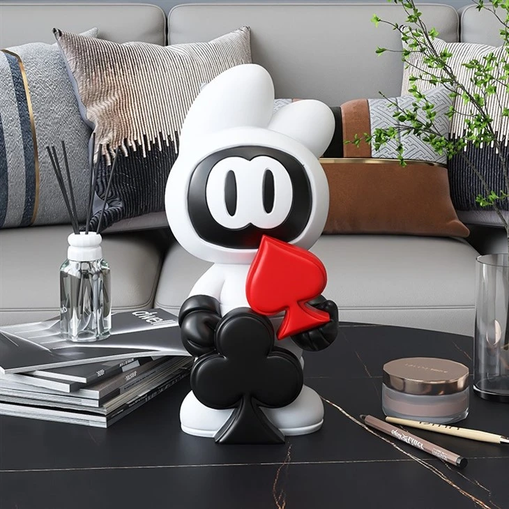Poker Bunny Desktop Ornament